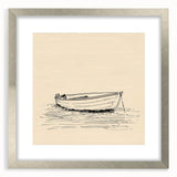 Bohemian Wall Art | Serene Boho Boat Decor Canvas | Eclectic Art Print