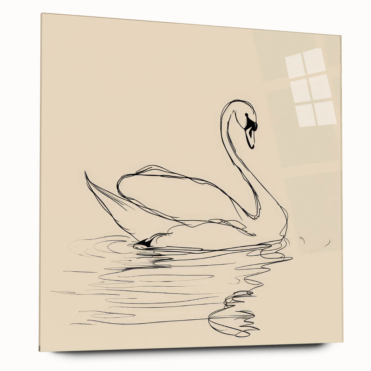 Bohemian Wall Art | Graceful Swan Boho Decor Canvas | Eclectic Art Print