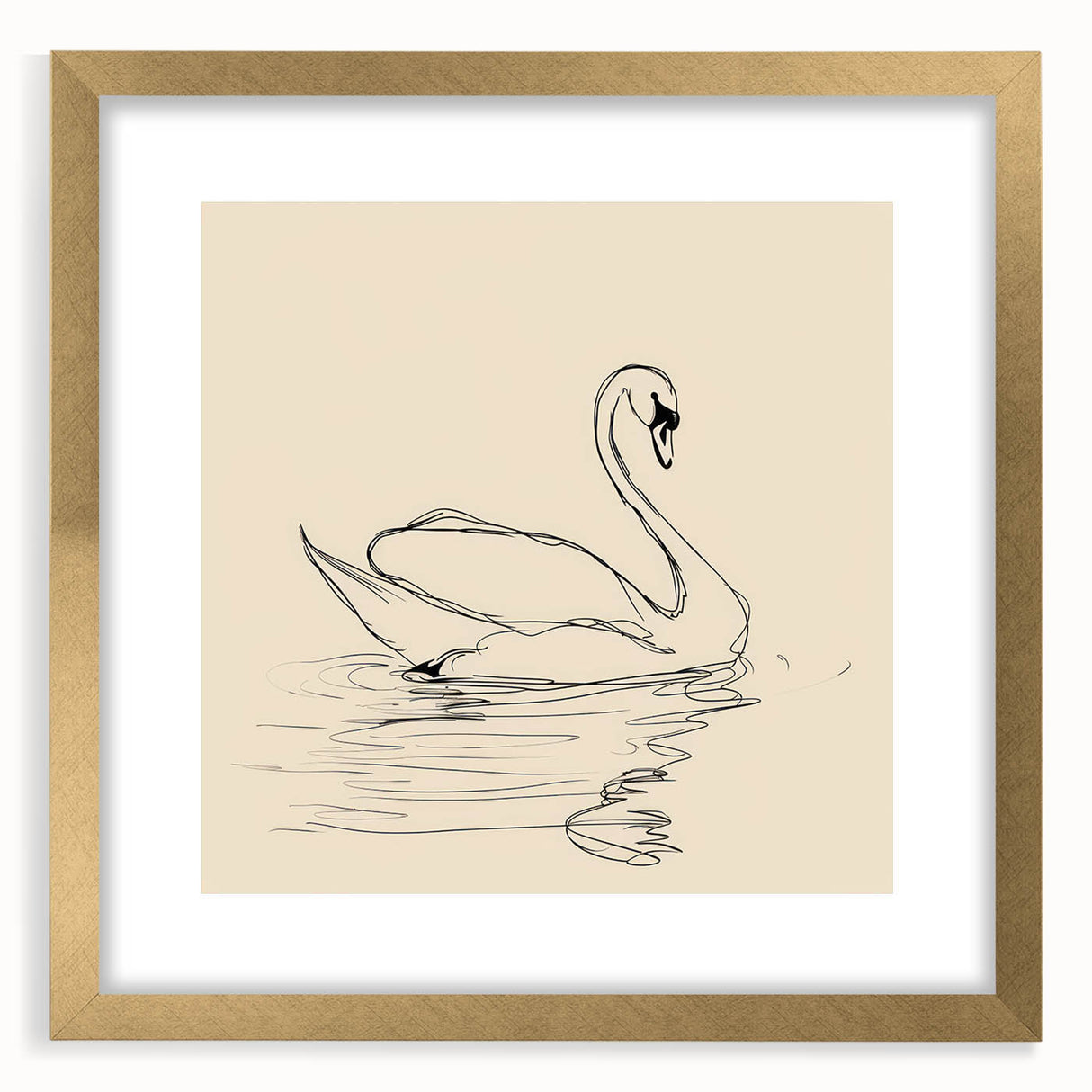 Bohemian Wall Art | Graceful Swan Boho Decor Canvas | Eclectic Art Print