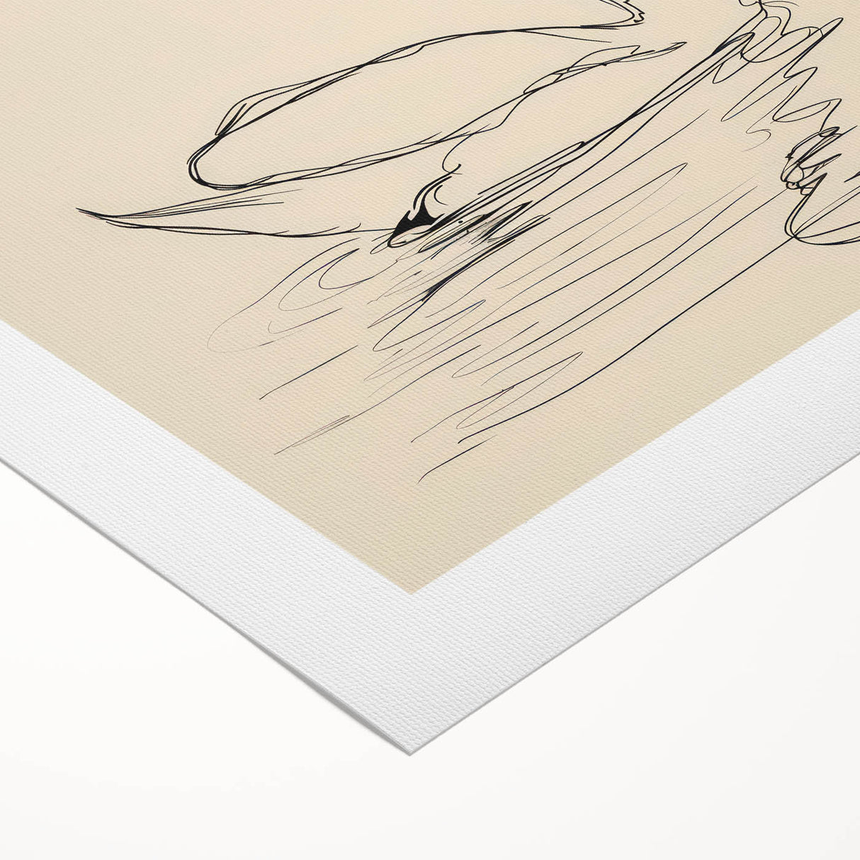 Bohemian Wall Art | Graceful Swan Boho Decor Canvas | Eclectic Art Print