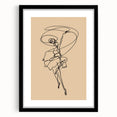 Bohemian Wall Art | Dynamic Dancer Line Drawing | Minimalist Art Print