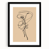 Bohemian Wall Art | Dynamic Dancer Line Drawing | Minimalist Art Print