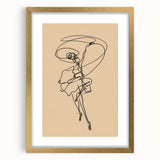 Bohemian Wall Art | Dynamic Dancer Line Drawing | Minimalist Art Print