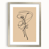 Bohemian Wall Art | Dynamic Dancer Line Drawing | Minimalist Art Print