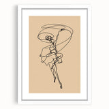 Bohemian Wall Art | Dynamic Dancer Line Drawing | Minimalist Art Print