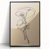 Bohemian Wall Art | Dynamic Dancer Line Drawing | Minimalist Art Print