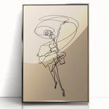 Bohemian Wall Art | Dynamic Dancer Line Drawing | Minimalist Art Print