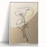 Bohemian Wall Art | Dynamic Dancer Line Drawing | Minimalist Art Print