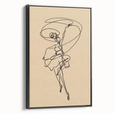 Bohemian Wall Art | Dynamic Dancer Line Drawing | Minimalist Art Print