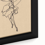 Bohemian Wall Art | Dynamic Dancer Line Drawing | Minimalist Art Print