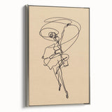Bohemian Wall Art | Dynamic Dancer Line Drawing | Minimalist Art Print