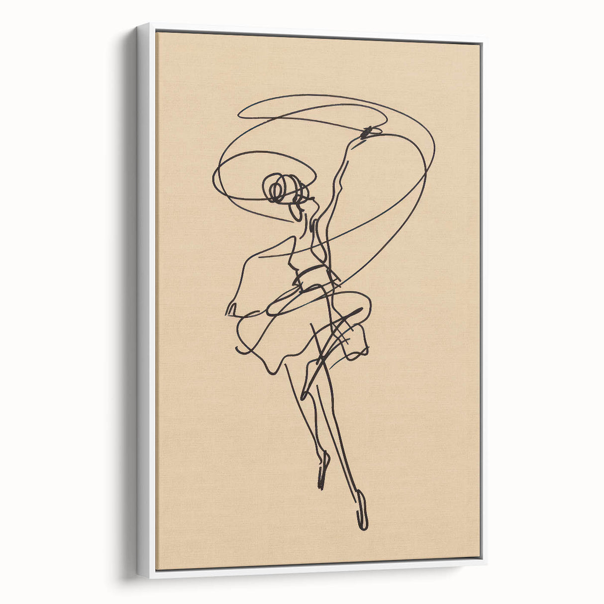 Bohemian Wall Art | Dynamic Dancer Line Drawing | Minimalist Art Print