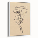 Bohemian Wall Art | Dynamic Dancer Line Drawing | Minimalist Art Print