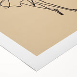 Bohemian Wall Art | Dynamic Dancer Line Drawing | Minimalist Art Print