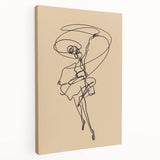 Bohemian Wall Art | Dynamic Dancer Line Drawing | Minimalist Art Print