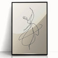 Bohemian Wall Art | Graceful Dancer Line Drawing | Minimalist Art Print