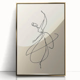 Bohemian Wall Art | Graceful Dancer Line Drawing | Minimalist Art Print