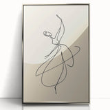 Bohemian Wall Art | Graceful Dancer Line Drawing | Minimalist Art Print
