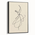 Bohemian Wall Art | Graceful Dancer Line Drawing | Minimalist Art Print