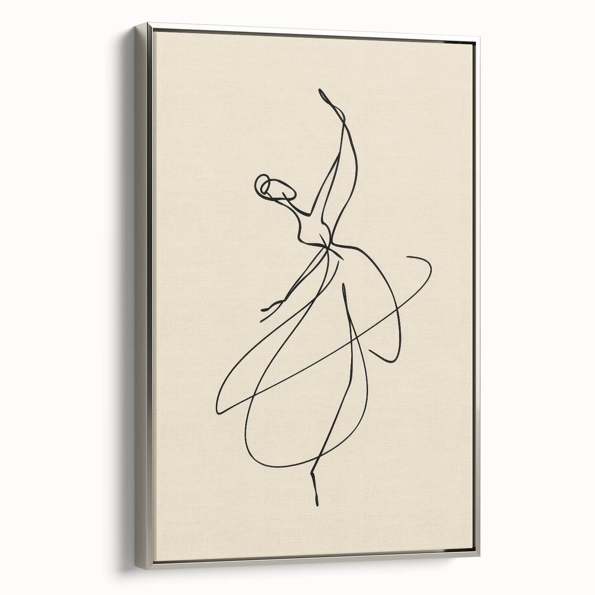Bohemian Wall Art | Graceful Dancer Line Drawing | Minimalist Art Print