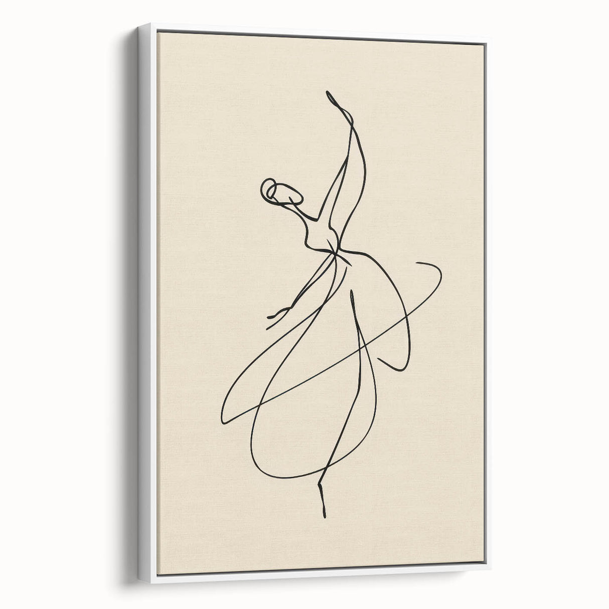Bohemian Wall Art | Graceful Dancer Line Drawing | Minimalist Art Print
