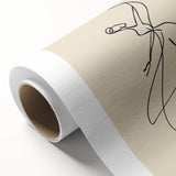 Bohemian Wall Art | Graceful Dancer Line Drawing | Minimalist Art Print