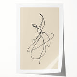 Bohemian Wall Art | Graceful Dancer Line Drawing | Minimalist Art Print