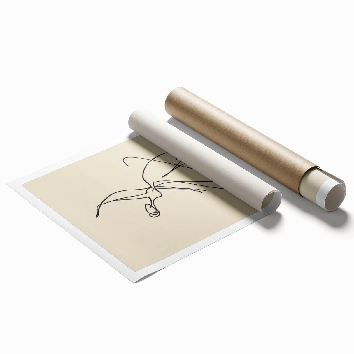 Bohemian Wall Art | Graceful Dancer Line Drawing | Minimalist Art Print