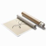 Bohemian Wall Art | Graceful Dancer Line Drawing | Minimalist Art Print