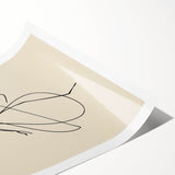 Bohemian Wall Art | Graceful Dancer Line Drawing | Minimalist Art Print