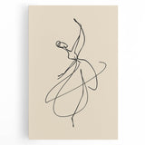 Bohemian Wall Art | Graceful Dancer Line Drawing | Minimalist Art Print