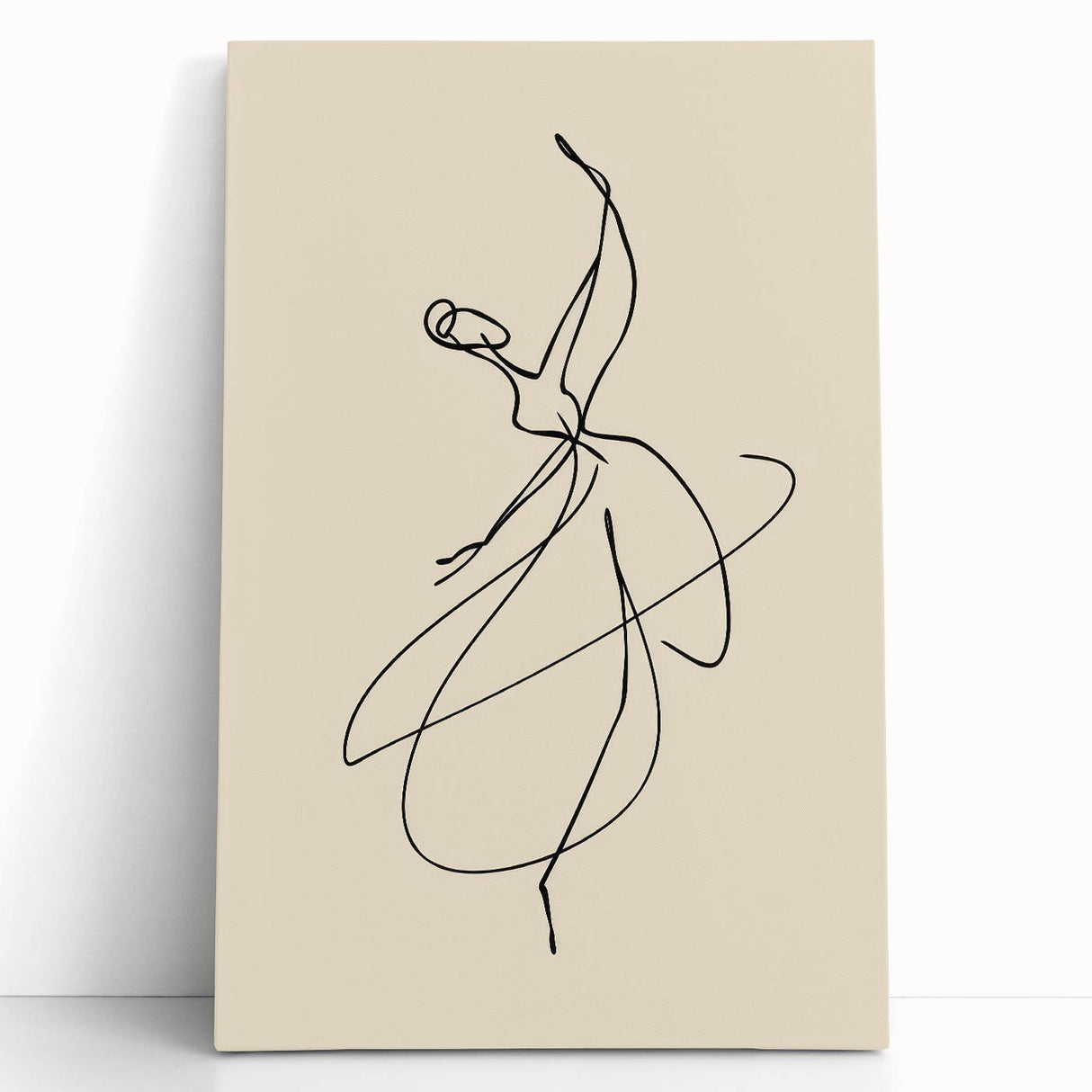 Bohemian Wall Art | Graceful Dancer Line Drawing | Minimalist Art Print