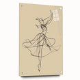 Bohemian Wall Art | Flowing Dancer Line Drawing | Elegant Minimalist Print