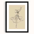 Bohemian Wall Art | Flowing Dancer Line Drawing | Elegant Minimalist Print