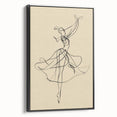 Bohemian Wall Art | Flowing Dancer Line Drawing | Elegant Minimalist Print