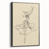 Bohemian Wall Art | Flowing Dancer Line Drawing | Elegant Minimalist Print
