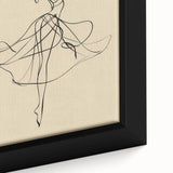 Bohemian Wall Art | Flowing Dancer Line Drawing | Elegant Minimalist Print