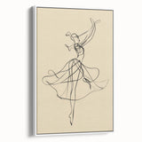 Bohemian Wall Art | Flowing Dancer Line Drawing | Elegant Minimalist Print