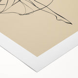 Bohemian Wall Art | Flowing Dancer Line Drawing | Elegant Minimalist Print