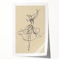 Bohemian Wall Art | Flowing Dancer Line Drawing | Elegant Minimalist Print