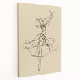 Bohemian Wall Art | Flowing Dancer Line Drawing | Elegant Minimalist Print