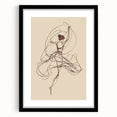 Bohemian Wall Art | Ballerina in Motion Line Drawing | Elegant Art Print
