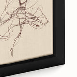 Bohemian Wall Art | Ballerina in Motion Line Drawing | Elegant Art Print