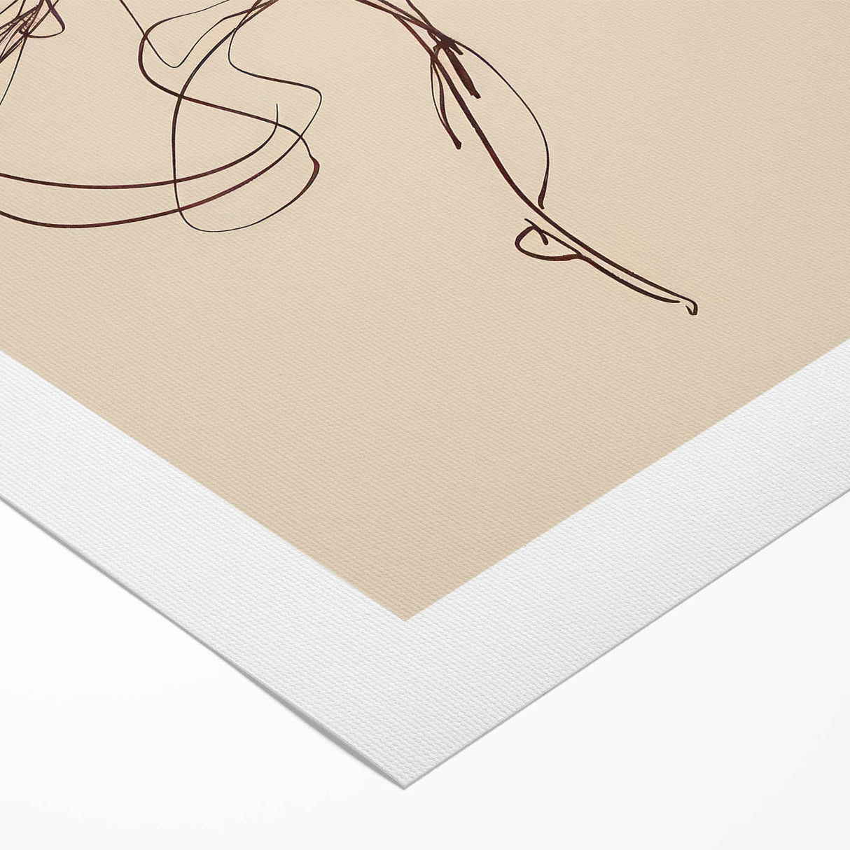 Bohemian Wall Art | Ballerina in Motion Line Drawing | Elegant Art Print
