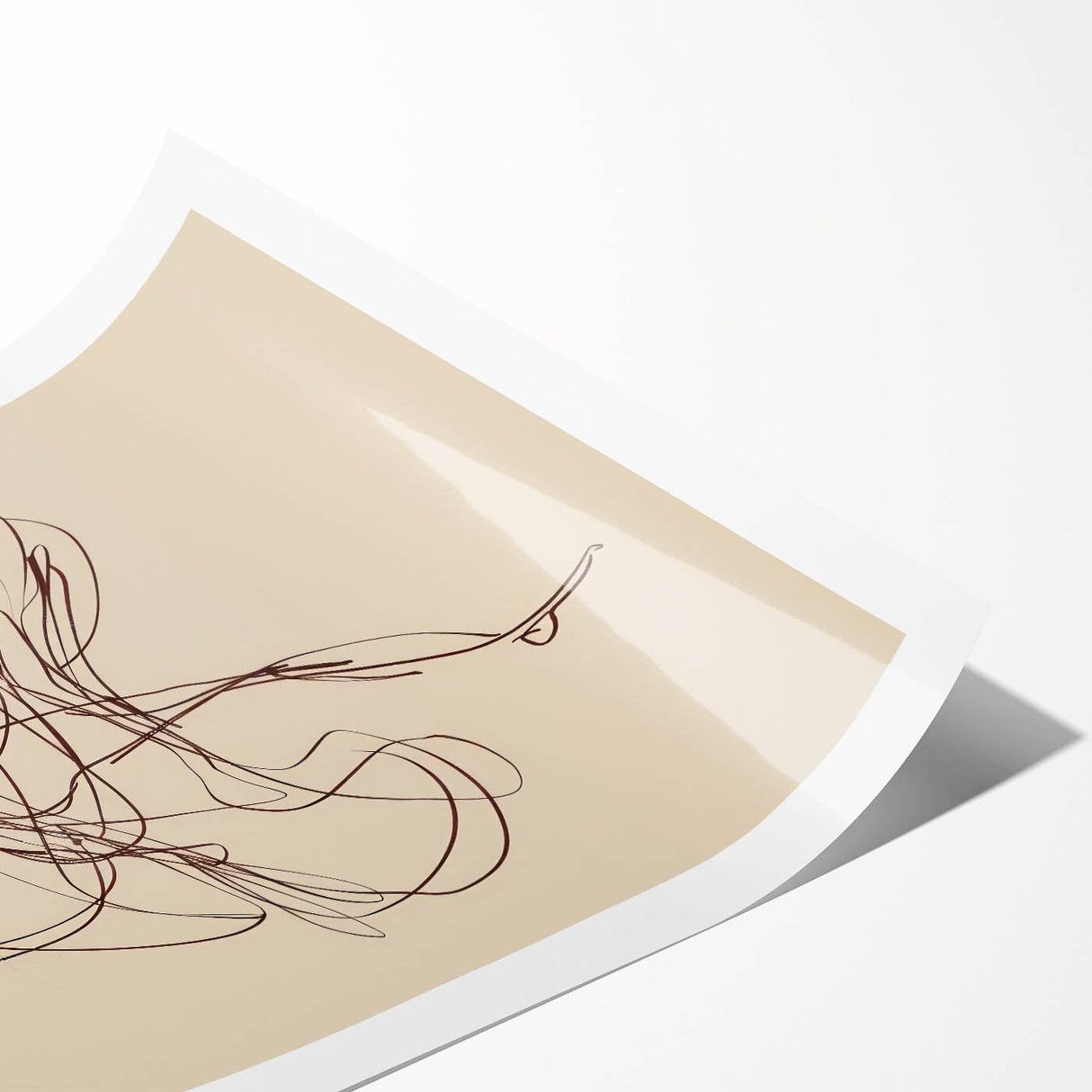 Bohemian Wall Art | Ballerina in Motion Line Drawing | Elegant Art Print