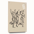 Bohemian Wall Art | Dancing Figures Line Drawing | Minimalist Art Print