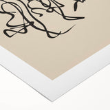 Bohemian Wall Art | Dancing Figures Line Drawing | Minimalist Art Print