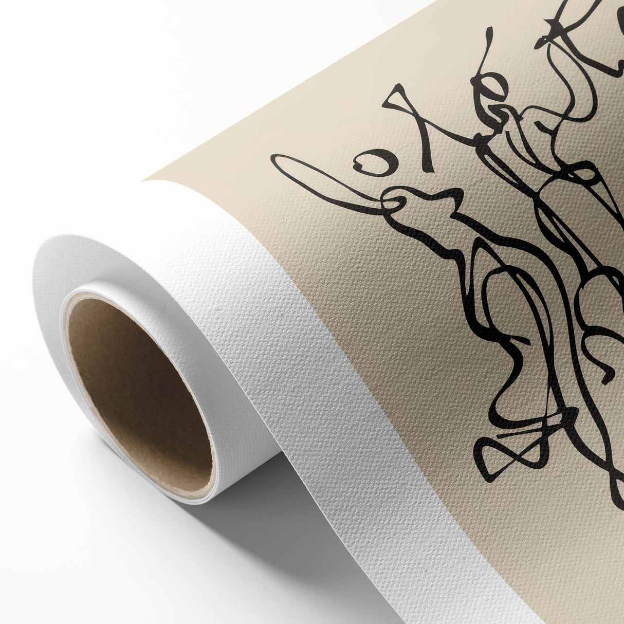 Bohemian Wall Art | Dancing Figures Line Drawing | Minimalist Art Print