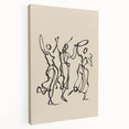 Bohemian Wall Art | Dancing Figures Line Drawing | Minimalist Art Print