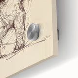 Bohemian Wall Art | Playful Elephant Sketch | Minimalist Animal Art Print